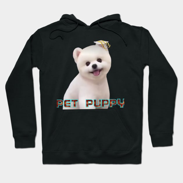 pet puppy art work. Hoodie by Dilhani